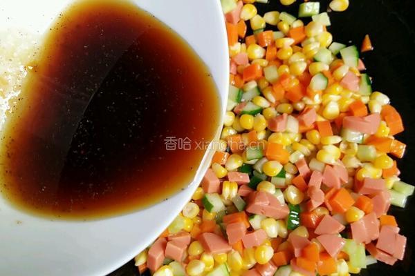 黄金炒饭的做法图解8