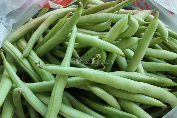 豆角蒸面的做法图解1