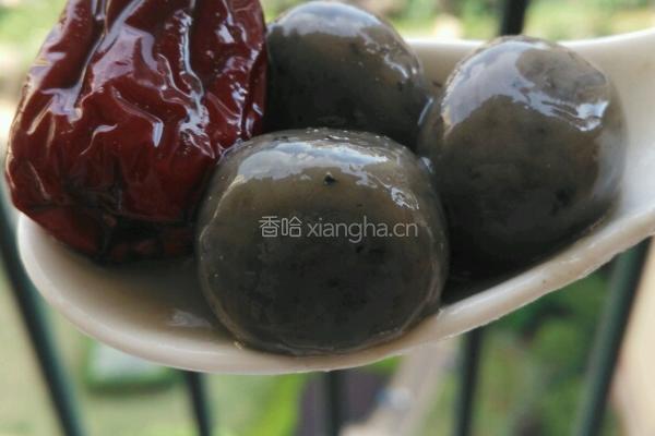 鸡屎藤汤圆子的做法图解3