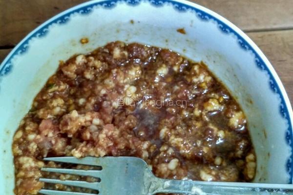 肉馅茄子的做法图解2