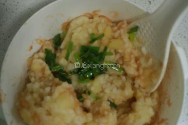 鸡蛋土豆饭饼的做法图解4