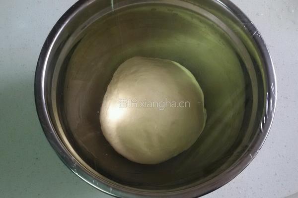 火腿香葱花型面包的做法图解3