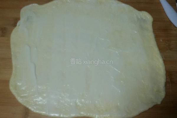火腿香葱花型面包的做法图解6