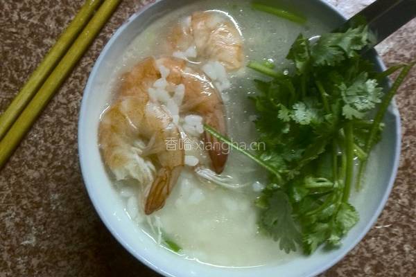 美味的虾粥的做法图解5