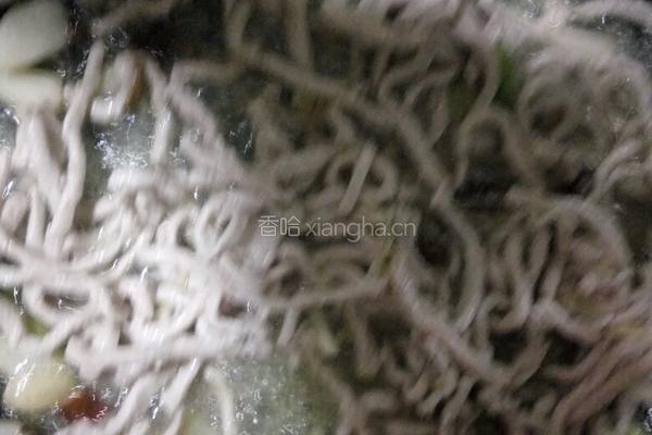 肉丝青豆苗的做法图解4