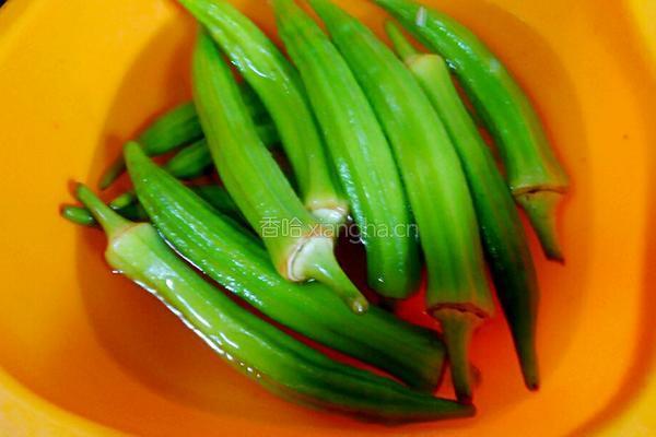 凉拌秋葵的做法图解6