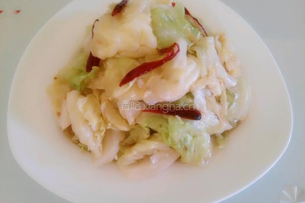 爆炒圆白菜的做法图解8
