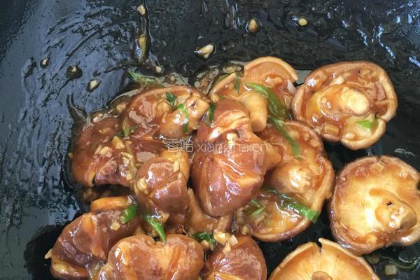 油菜香菇的做法图解2