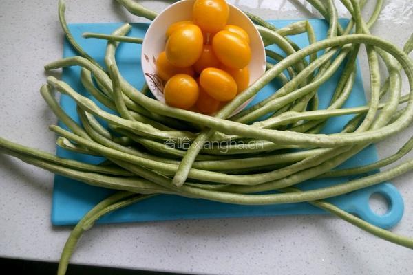 花开四季（豇豆卷)的做法图解1