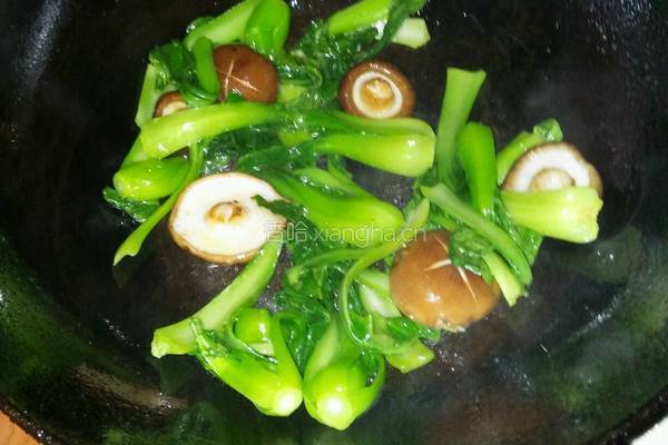香菇青菜的做法图解6