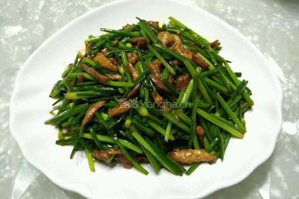 韭菜花肉丝的做法图解5