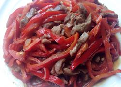 红椒炒牛肉