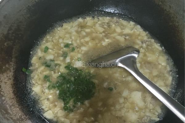 家常肉末水豆腐汤的做法图解7