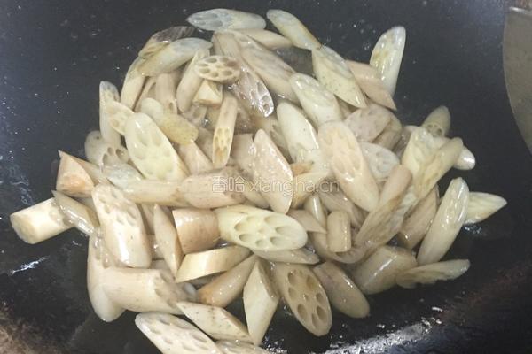 醋溜藕节的做法图解5