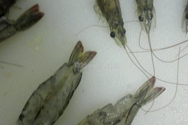 蒜蓉虾的做法图解2