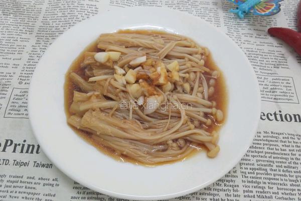 凉拌金针菇的做法图解5