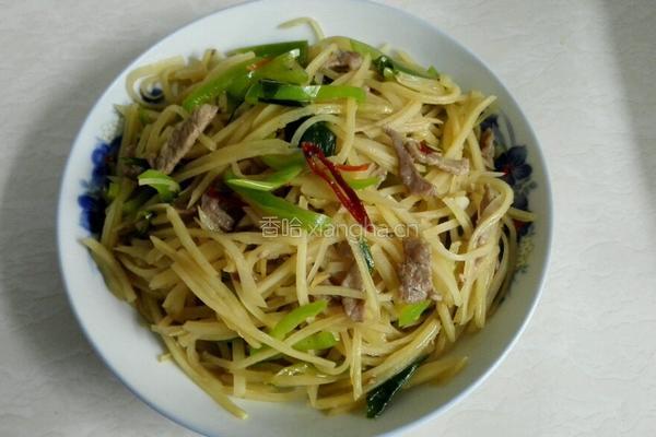 土豆炒肉丝的做法图解6