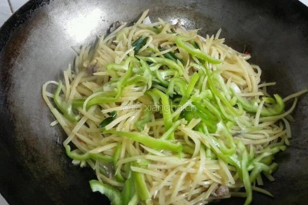 土豆炒肉丝的做法图解5