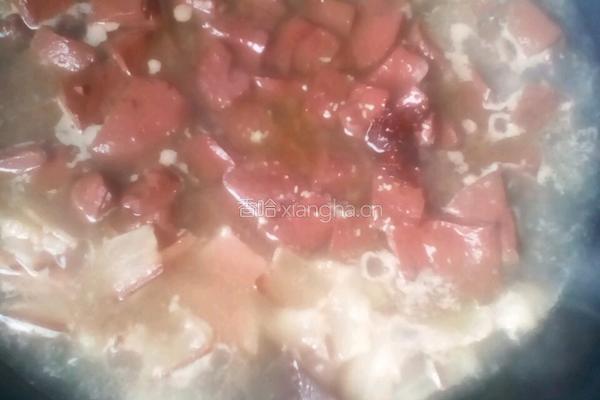腊肉炖猪血的做法图解10