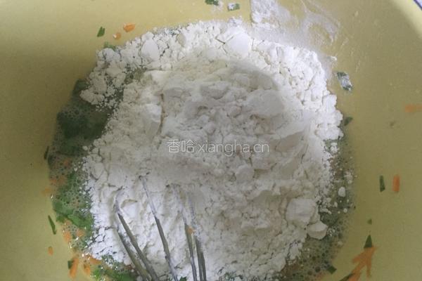蔬菜鸡蛋煎饼的做法图解3