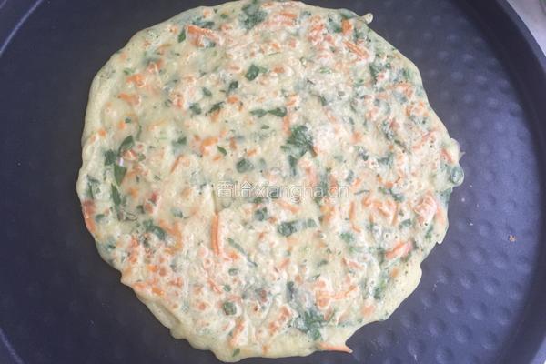 蔬菜鸡蛋煎饼的做法图解7