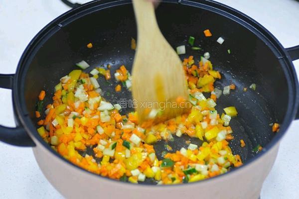 泡菜芝士焗饭的做法图解2