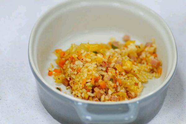 泡菜芝士焗饭的做法图解4