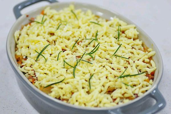泡菜芝士焗饭的做法图解5