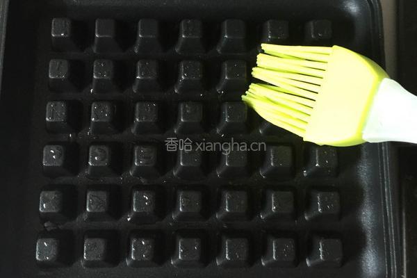 抹茶可可粉华夫饼的做法图解8