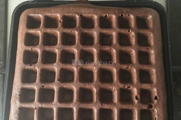 抹茶可可粉华夫饼的做法图解11