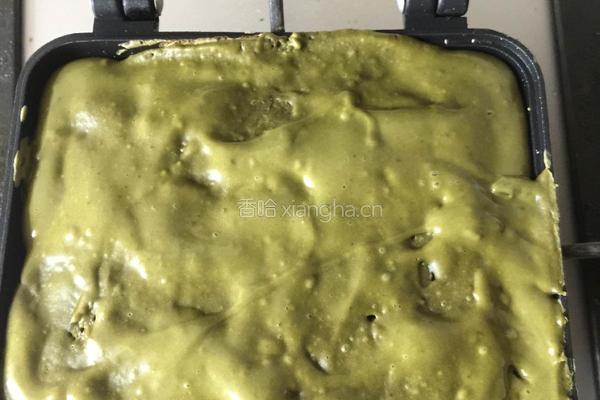 抹茶可可粉华夫饼的做法图解12