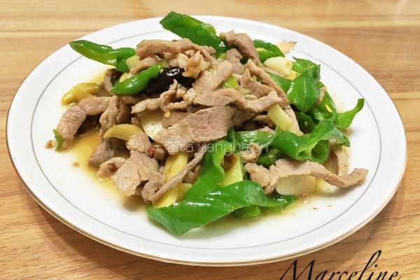 青椒炒肉片的做法图解7