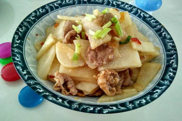 地瓜（凉薯）炒肉的做法图解6