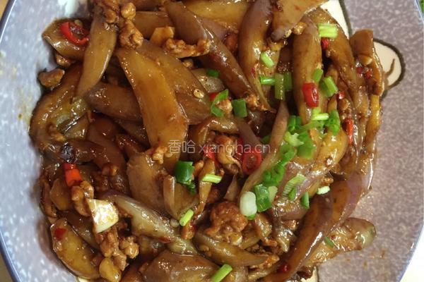 肉沫烧茄子的做法图解6