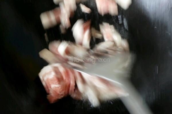 酸菜炒粉的做法图解4