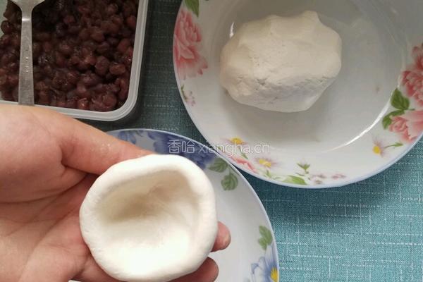 糯米红豆馅饼的做法图解2