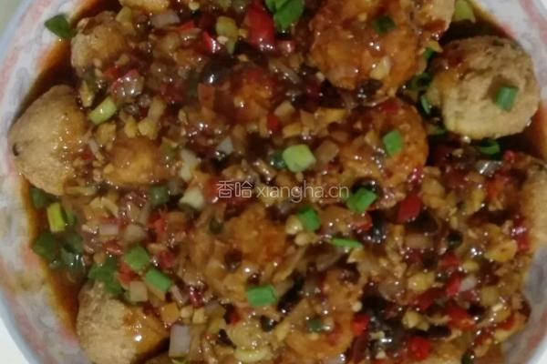 鱼香豆腐圆子的做法图解5