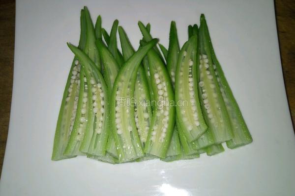 凉拌秋葵的做法图解5
