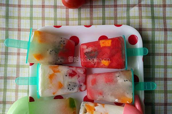 自制水果酸奶雪糕的做法图解4