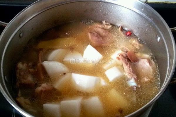 白萝卜炖羊排的做法图解12