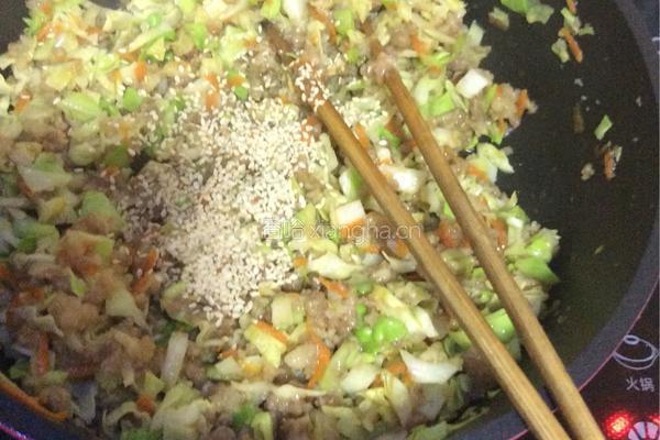 椰菜猪肉包子的做法图解7