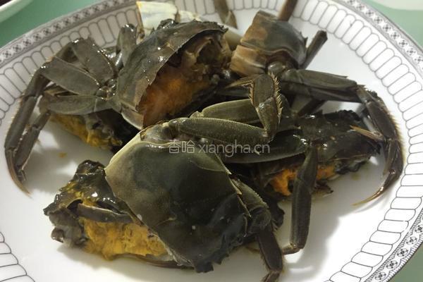 香辣河蟹的做法图解1