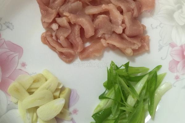 肉炒双菇的做法图解3