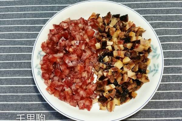 腊味萝卜糕的做法图解1