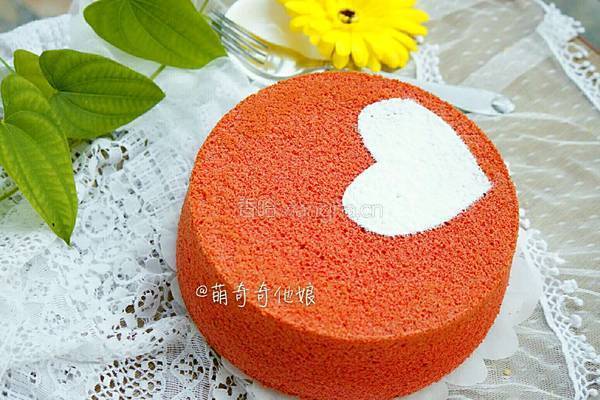 红丝绒蛋糕（八寸圆模）的做法图解1