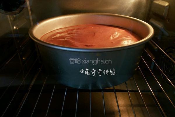 红丝绒蛋糕（八寸圆模）的做法图解13