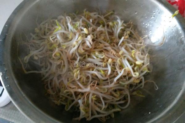 凉拌豆芽的做法图解3