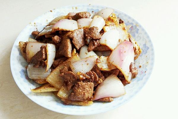 洋葱炒猪肝的做法图解9
