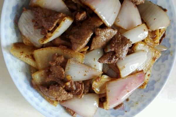 洋葱炒猪肝的做法图解8