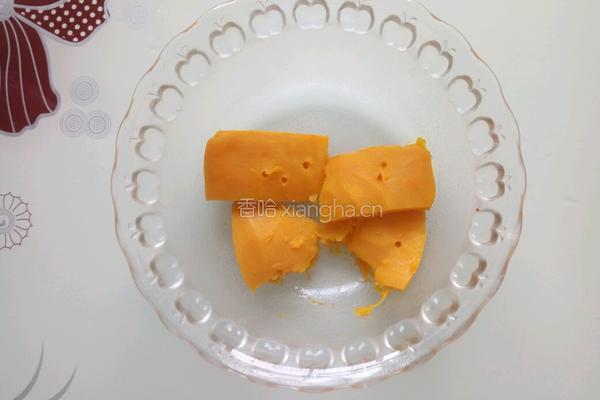 南瓜糯米饼的做法图解2